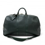 Louis Vuitton Kendall GM Green Taiga Leather Travel Bag + Strap