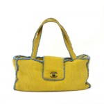 Chanel Yellow Mutton Leather Hand Bag