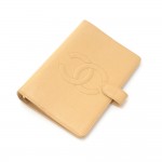 Chanel Beige Caviar Leather 6 Rings Large Agenda Cover