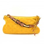 Louis Vuitton Onatah Pochette Yellow Fleurs Suede Leather Shoulder Bag - Limited Edition