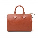 Vintage Louis Vuitton Speedy 25 Kenyan Fawn Brown Epi Leather City Hand Bag