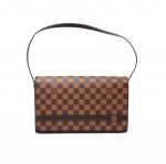 Louis Vuitton Tribeca Long Damier Ebene Canvas Shoulder Bag