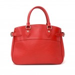 Louis Vuitton Passy Red Epi Leather Silver Tone Hardware Hand Bag