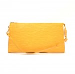 Louis Vuitton Pochette Accessories Yellow Epi Leather Hand Bag