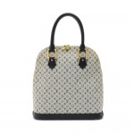 Louis Vuitton Alma Huat Blue Mini Monogram Canvas Hand Bag
