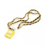 Chanel N19 Perfume Bottle Pendant Chain Necklace