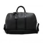 Louis Vuitton Kendall PM Black Taiga Leather Travel Bag + Strap