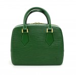 Vintage Louis Vuitton Sablon Green Epi Leather Hand Bag