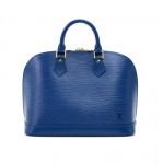 Vintage Louis Vuitton Alma Blue Epi Leather Hand Bag