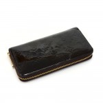Louis Vuitton Zippy Wallet Purple Amarante Vernis Leather Long Wallet