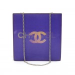 Chanel Holographic Purple Vinyl Chain Shoulder Bag