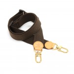 Louis Vuitton Brown Fabric and Cowhide leather Adjustable Shoulder Strap For  Bags
