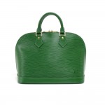 Vintage Louis Vuitton Alma Green Epi Leather Hand Bag