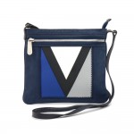 Louis Vuitton LV Cup Blue Textile Black Leather Shoulder Bag