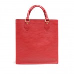 Louis Vuitton Sac Plat PM Red Epi Leather Handbag