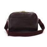 Vintage Louis Vuitton Reporter Burgundy Taiga Leather  Shoulder Bag