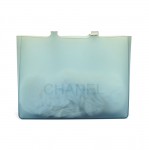 Chanel Light Blue Jelly Rubber Shoulder Tote Bag