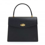 Vintage Louis Vuitton Malesherbes Black Epi Leather Hand Bag