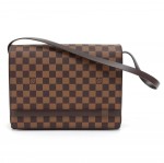 Louis Vuitton Tribeca Long Damier Ebene Canvas Shoulder Bag