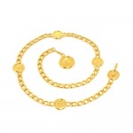 Chanel Gold Tone CC Medallion Chain Belt