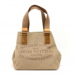 Louis Vuitton Plein Soleil Beige Denim Tote Bag 2012 Limited