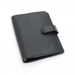 Louis Vuitton Black Epi Leather Ring Agenda Cover PM