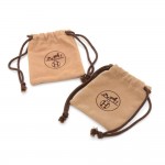 Hermes Beige Velveteen Dust bag for Small items Set of 2