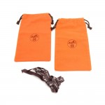 Hermes Orange  Dust bag for Small items Set of 2 + Ribbon
