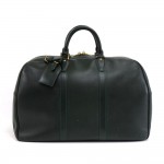 Vintage Louis Vuitton Kendall PM Dark Green Taiga Leather Travel Bag