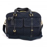 Louis Vuitton Claudine Navy Monogram Travel  Bag