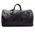 J149 ouis Vuitton Keepall 55 Black Epi Leather Duffle Travel Bag
