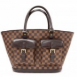 J95 Louis Vuitton Manosque GM Ebene Damier Canvas Tote Hand Bag