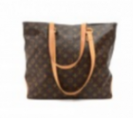 J164 Louis Vuitton Cabas Mezzo Monogram Canvas Shoulder Tote Bag