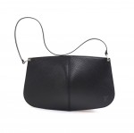 Louis Vuitton Pochette Demi Lune Black Epi Leather Hand Bag
