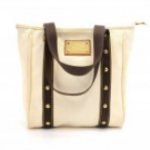 Louis Vuitton Cabas MM White Antigua Canvas Tote Hand Bag - 2006 Limited