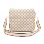 Louis Vuitton Naviglio White Damier Azur Canvas Messenger Bag