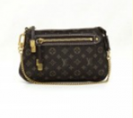 Louis Vuitton Mini Pochette Accessories Black Idelly Monogram Canvas Bag