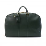 Vintage Louis Vuitton Helanga 1 Poche Epicea Green Taiga Travel Bag