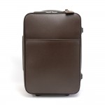 Louis Vuitton Pegase 60 Brown Taiga Leather Travel Suitcase