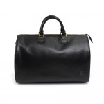 Vintage Louis Vuitton Speedy 35 Black Epi Leather City Hand Bag