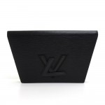 Vintage Louis Vuitton Trapeze GM Black Epi Leather Clutch Bag
