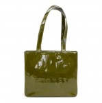 Chanel Green Patent Leather Shoulder Bag