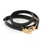 Louis Vuitton Black Leather Adjustable Shoulder Strap For Medium Epi Bags