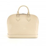 Louis Vuitton Alma White Epi Leather Hand Bag
