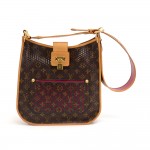 Louis Vuitton Perforated Musette Fuchsia Monogram Canvas Leather Shoulder Bag - 2006 Limited