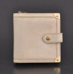 Louis Vuitton White Suhali Leather Compact Zippe Wallet