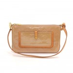 Louis Vuitton Mallory Square Noisette Beige Vernis Leather Shoulder Bag