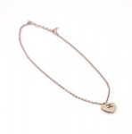 Chanel White Heart Shaped Motif CC Pendant Necklace