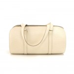Louis Vuitton Soufflot White Epi Leather Shoulder Bag