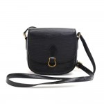 Vintage Louis Vuitton Mini Saint Cloud Black Epi Leather Crossbody Shoulder Bag